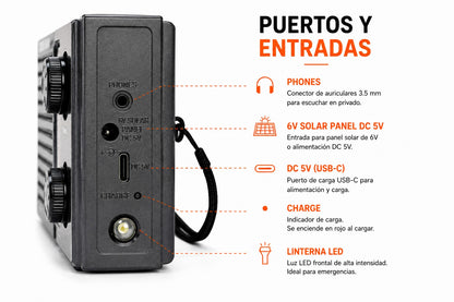 Radio Portátil 4 Bandas