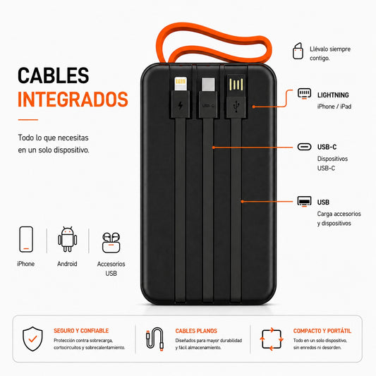 Cargador Portátil 20.000 mAh