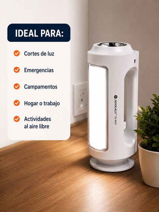 Linterna LED Recargable Portátil (blanca)