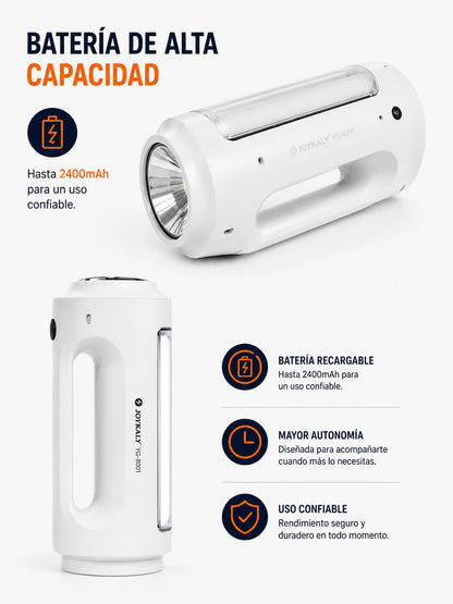 Linterna LED Recargable Portátil (blanca)