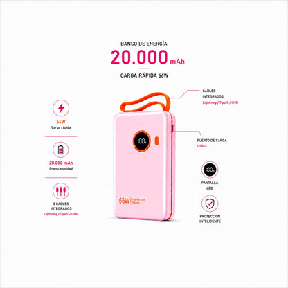 Cargador Portátil 20.000 mAh